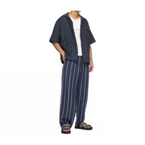 NEW NICHOLAS DALEY 70's trouser in navy linen